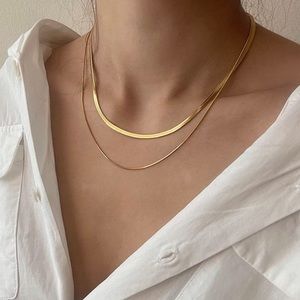 14K Gold Snake Chain Necklace